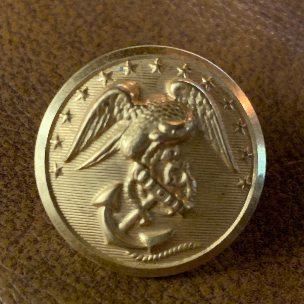 Vintage US Marine Corps Eagle on Anchor buttons